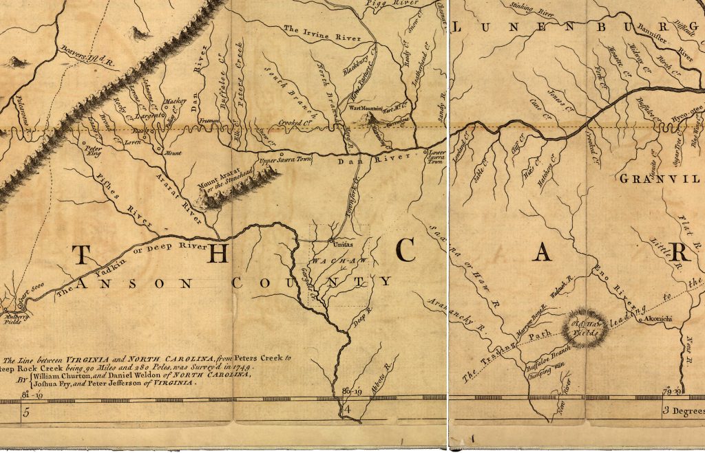 1755 map showing Wachau