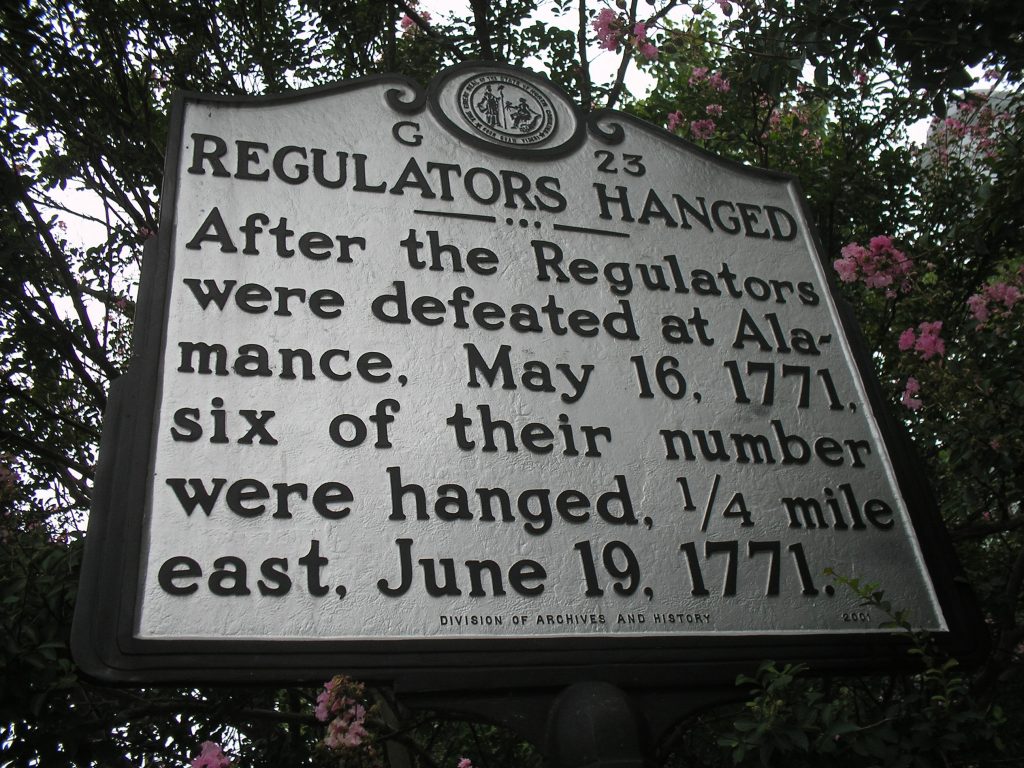 Regulators historical marker
